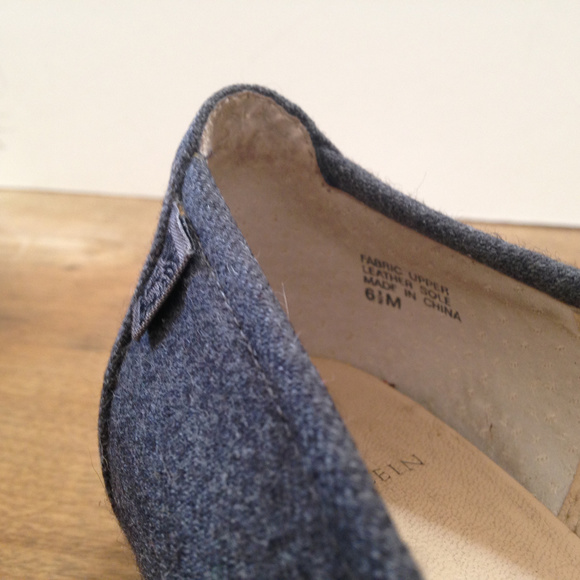 Anne Klein Gray Flannel Loafers 6.5 - Picture 3 of 4